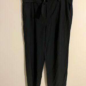 a new day Black High-Waisted Trousers with Pleats
